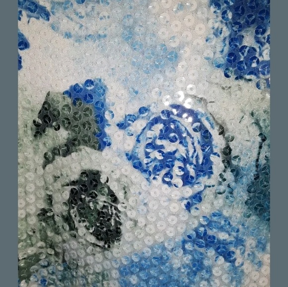 Justice size 20 sequined floral sweater - Picture 6 of 8